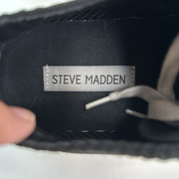 Steve Madden Bardo Platform Sneaker Black - Picture 12 of 15